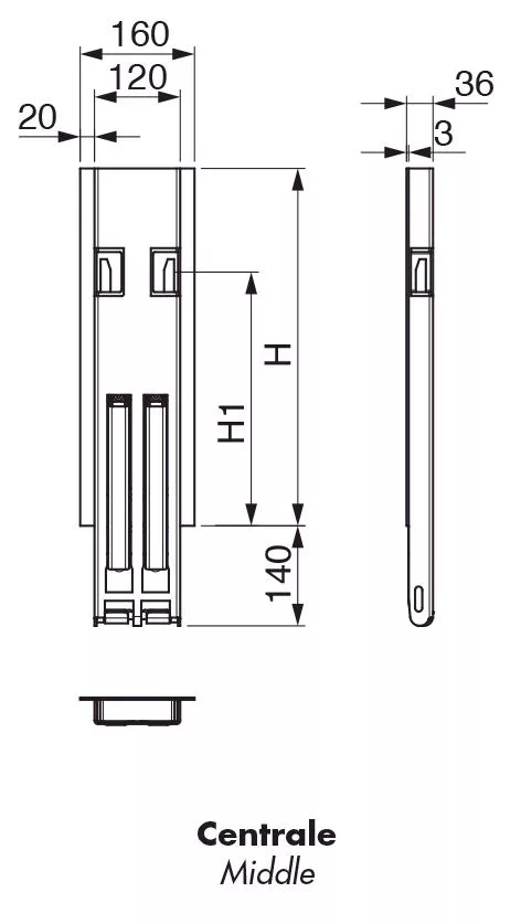ЦЕНТРАЛНА КОЛОНА ТИП MAX H=500mm - Image 3