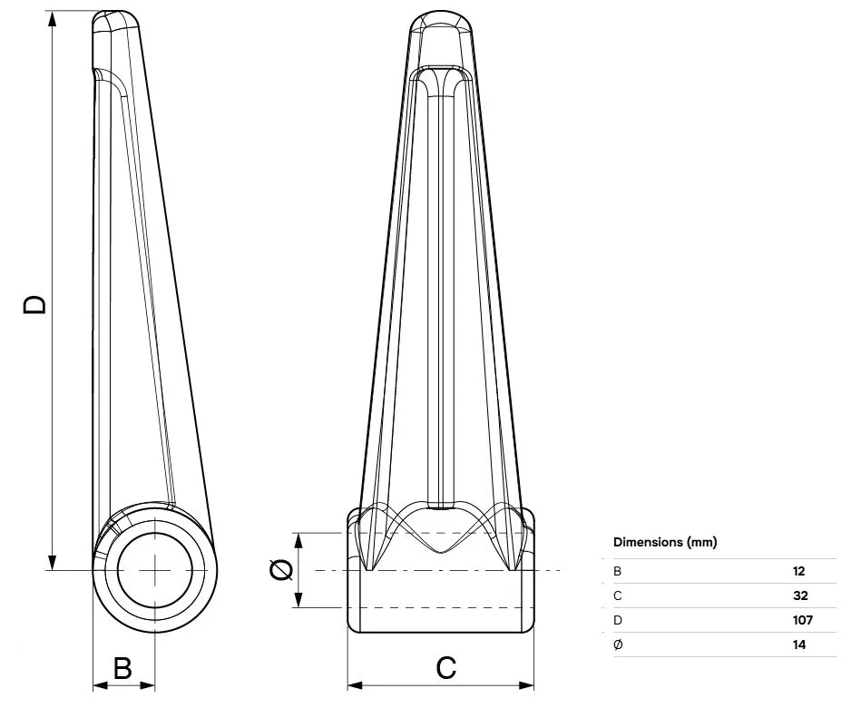 Alternative view of ПАНТА ЗА МЕТАЛЕН КАПАК D15