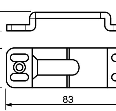 Alternative view of СКОБА ЗА МОНТАЖ НА КОЛОНА H405
