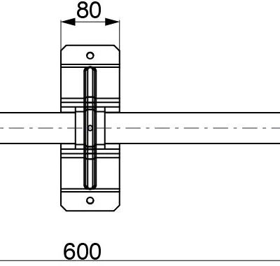 Alternative view of СУПОРТ ЗА КАЛНИК Ф42 ПОДЦИНКОВАН